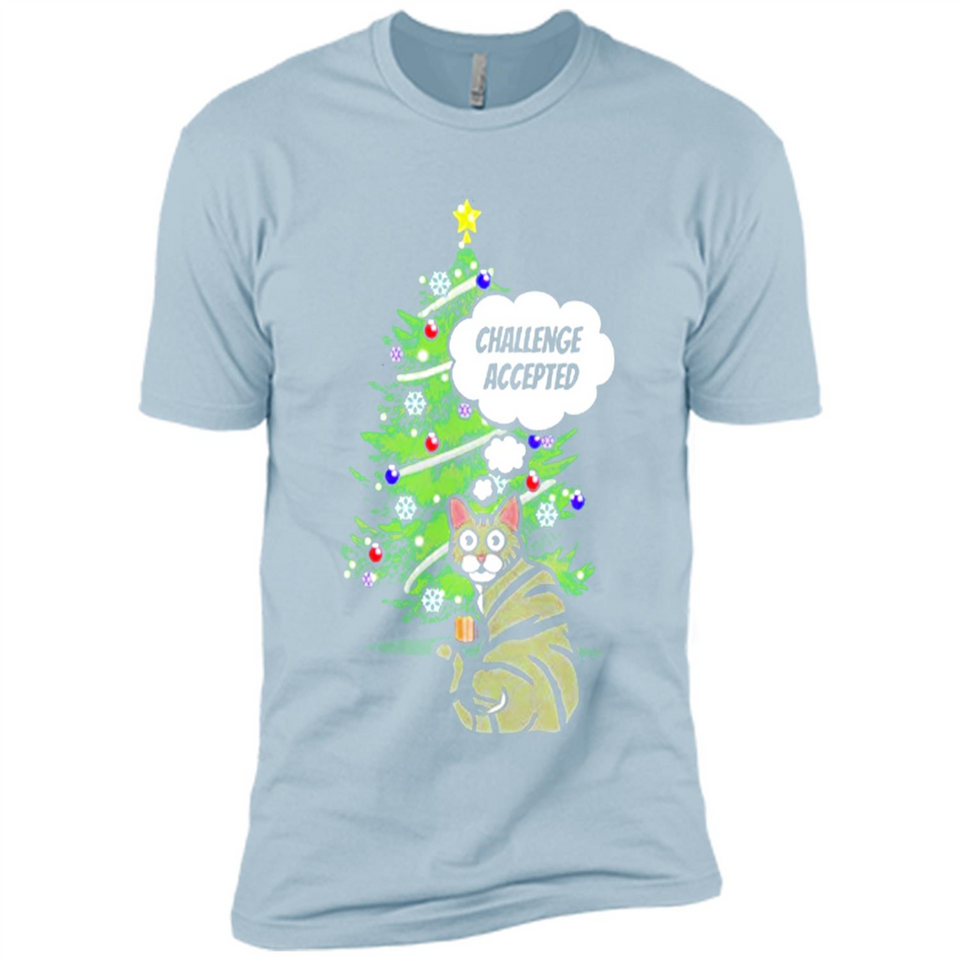 Christmas Tree Cat Long Sleeve Christmas Shirt for Cat Lover - Premium Short Sleeve T-Shirt