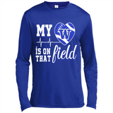 Washington Huskies Football My Heart is on that Field - Canvas Long Sleeve T-Shirt