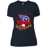 Snoopy Christmas Tennessee Titans - Ladies' Boyfriend T-Shirt