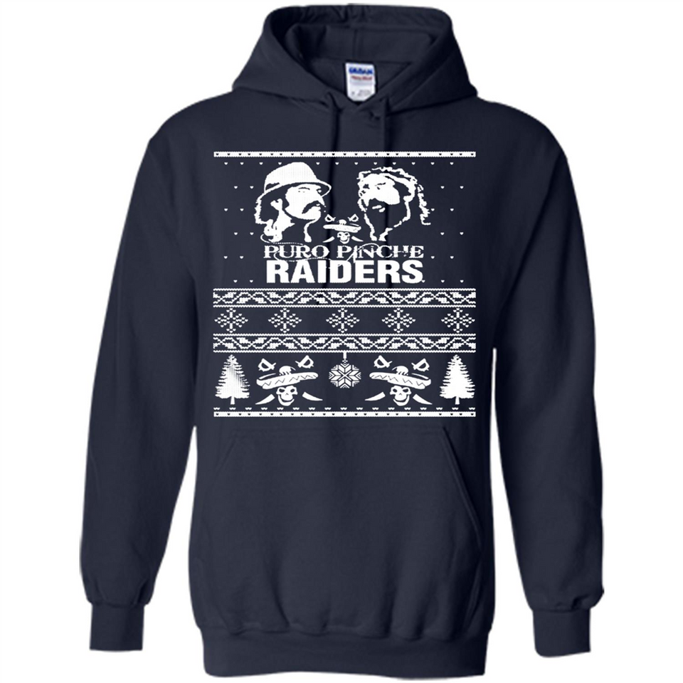 Puro Pinche Raiders Ugly Christmas Sweater - Hoodie