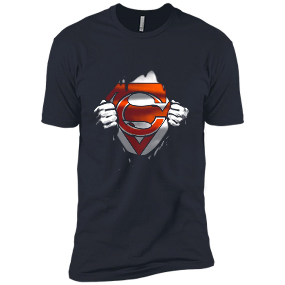Chicago Bears And Superman Fans - Premium Short Sleeve T-Shirt