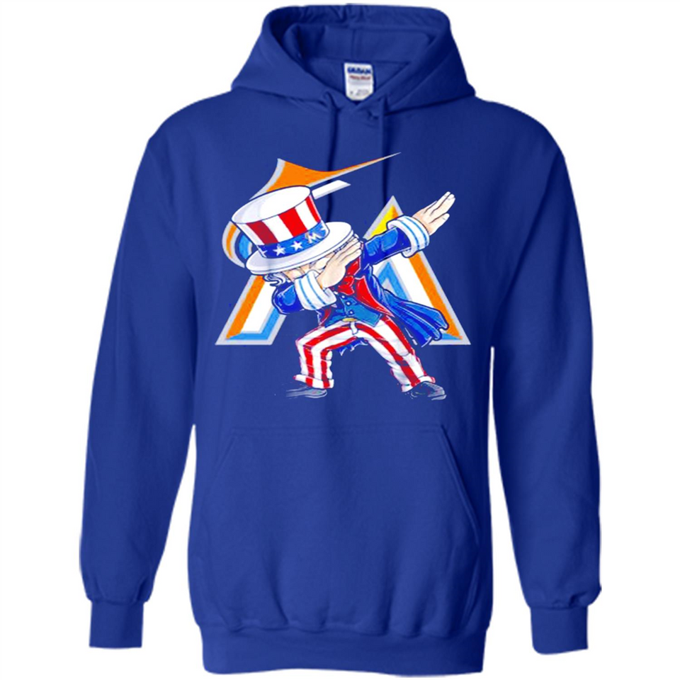 MLB MIAMI MARLINS UNCLE SAM DABBING INDEPENDENCE DAY