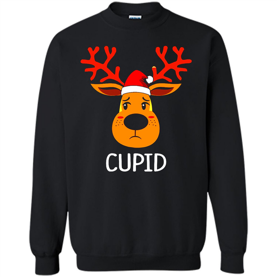 Cupid Santa Claus Funny Xmas Holiday T-Shirt - Sweatshirt
