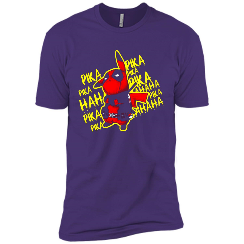Pikachu Deadpool T-Shirt PINGPONG - Premium Short Sleeve T-Shirt