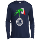 Amazing Dallas Mavericks Glitter Grinch Monogram Ornament Christmas Gift - Canvas Long Sleeve T-Shirt
