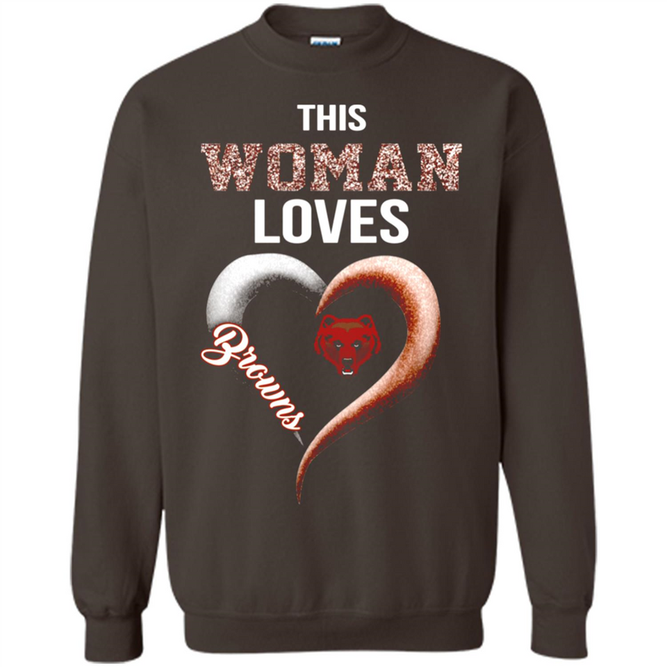 This Woman love Browns NFL football team - Sweatshirt