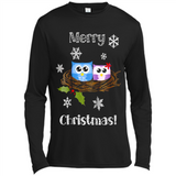 Cute Christmas Shirt Merry Christmas Snowflakes Owls Nest