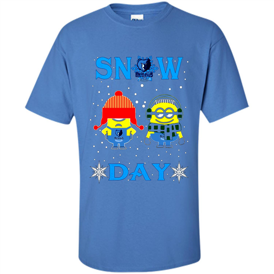 Snow Day Shirt For Memphis Grizzlies Vs Minion Fans pingpong