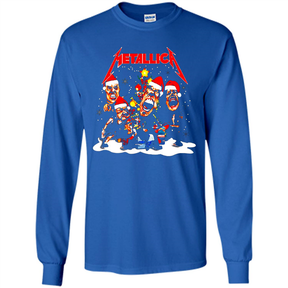 Metallica christmas sweatshirt hoodie long PINGPONG - Long Sleeve T-Shirt