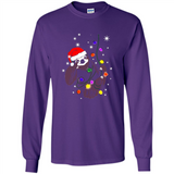 Cute Christmas Choloepus Sloth Santa Led Light Mug - Long Sleeve T-Shirt