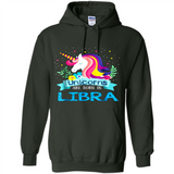 Unicorns are born in Libra Birthday Rainbow Gift Ladies Custom