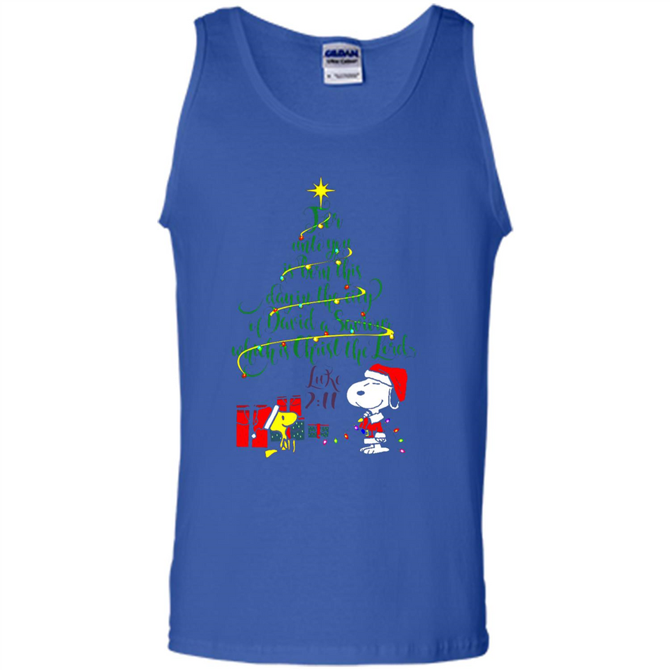 Snoopy Christmas Tree T-Shirt - Tank Top