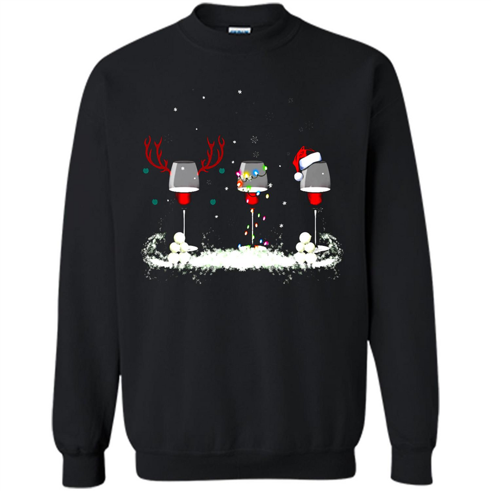 Christmas Red Wine - Merry Xmas T-Shirt - Sweatshirt