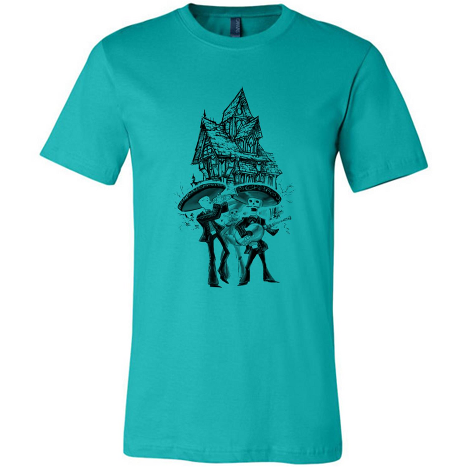 Mariachi Skeleton Shirt Dia De Los Muertos Tequila - Canvas Unisex T-Shirt