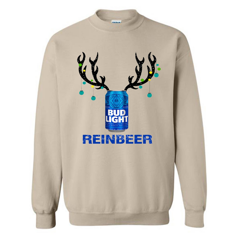 Bud Light Reinbeer Funny Beer Reindeer Christmas Sweatshirt - Sweatshirt