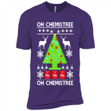 Oh Chemistree, Oh Chemistree Christmas Ugly Sweater - Premium Short Sleeve T-Shirt