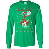 No Christmas for You – Deadpool Santa Claus Ugly Sweater - Long Sleeve T-Shirt