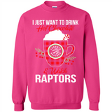 I Just Want To Drink Hot Chocolate & Watch Toronto Raptors Ugly Christmas Sweater PINGPONG