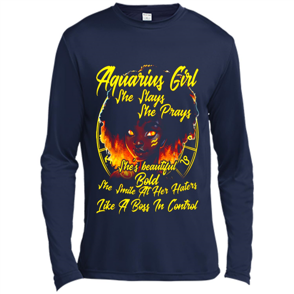 Aquarius Girl She Slays She Prays Zodiac Sign PINGPONG