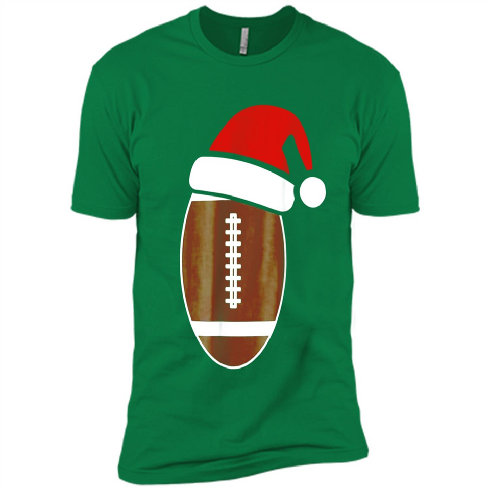 Christmas Football Shirt - Football Santa Hat Christmas