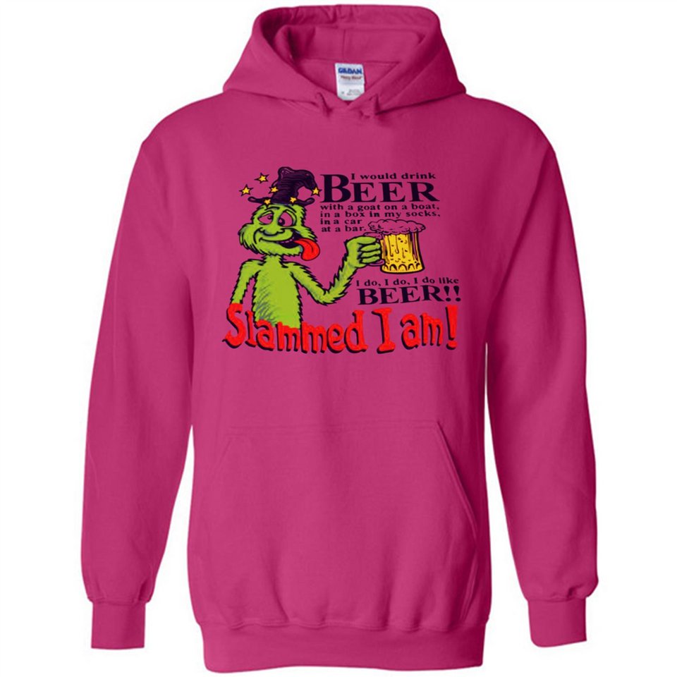 Slammed I Am I Would Drink Beer With A Goat On A Boat Shirt - Hoodie