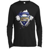 Denver Nuggets And Superman Fans - Canvas Long Sleeve T-Shirt