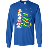 Pigs Christmas T Shirt PINGPONG - Long Sleeve T-Shirt
