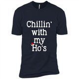 Chillin With My Ho's Funny - Premium Short Sleeve T-Shirt