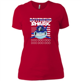 Police boyfriend Shark Blue Line Tee