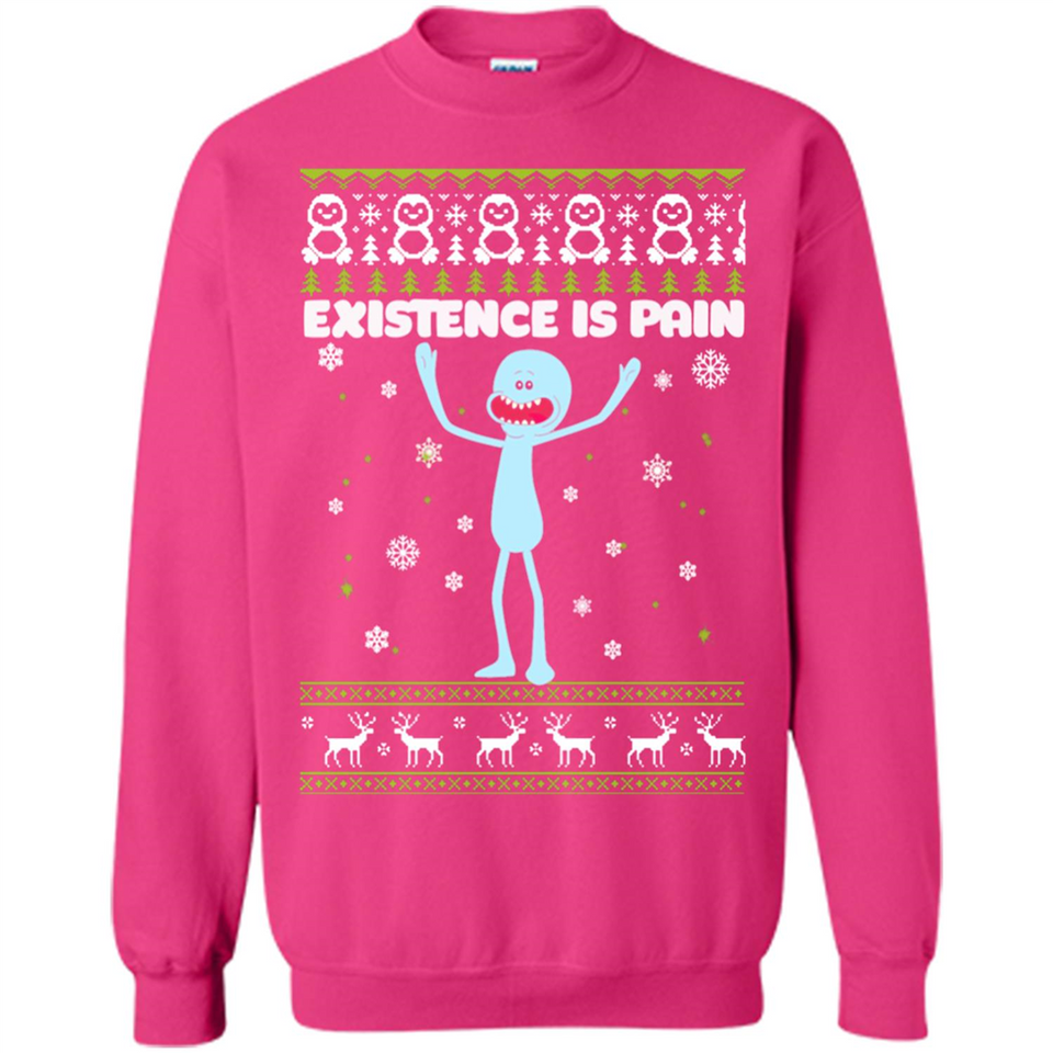 Mr Meeseeks Xistence Is Pain Ugly Christmas - Sweatshirt