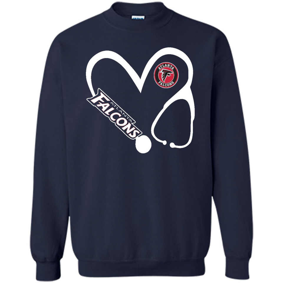 Stethoscope Heart Love Atlanta Falcons For Football Lovers