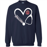Stethoscope Heart Love Atlanta Falcons For Football Lovers