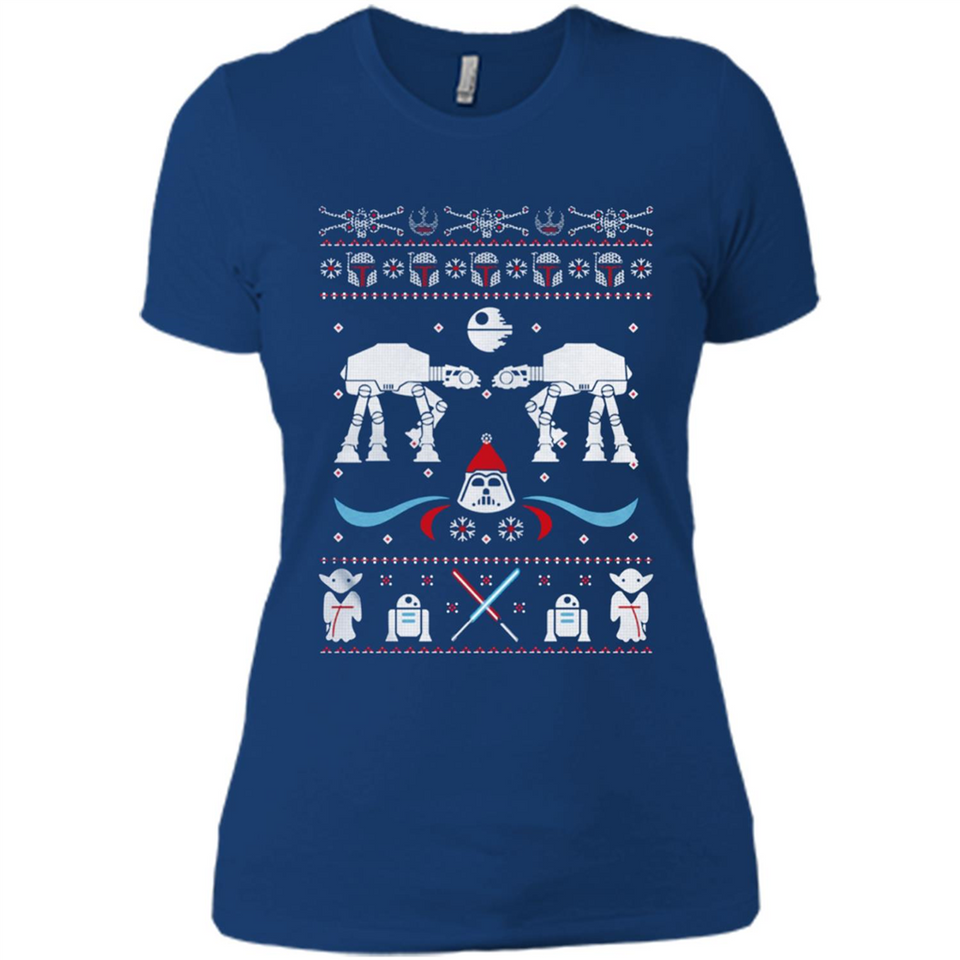 Star Wars Icons Funny Ugly Christmas - Ladies' Boyfriend T-Shirt