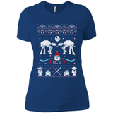 Star Wars Icons Funny Ugly Christmas - Ladies' Boyfriend T-Shirt