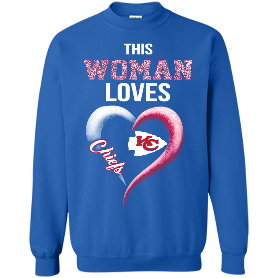 This Woman love Chiefs NFL football team - Sweatshirt
