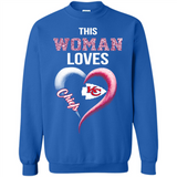 This Woman love Chiefs NFL football team - Sweatshirt