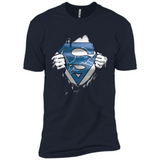 Detroit Lions And Superman Fans - Premium Short Sleeve T-Shirt