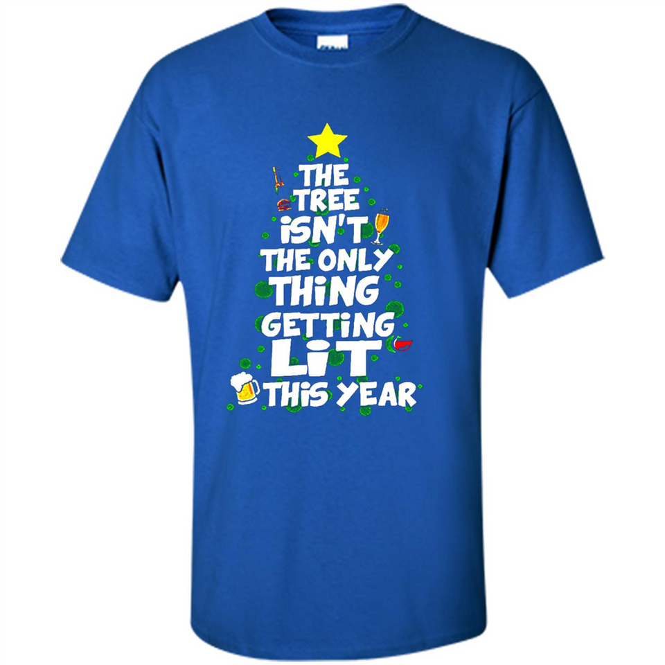Funny Christmas Tree Drinking Sweatshirt Adult Boozy Festive - Shirt