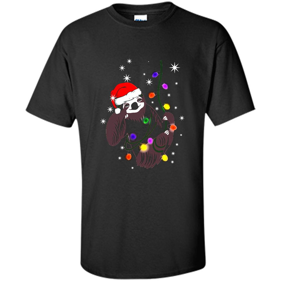 Cute Christmas Choloepus Sloth Santa Led Light Mug - Shirt
