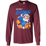 Grumpy Santa Claus Detroit Lions Football Team PINGPONG