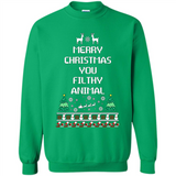 Merry Christmas You Filthy Animal Sweatshirt PINGPONG