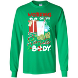 Working On My Santa Body Funny Christmas Gift Sleeve Xmas - Long Sleeve T-Shirt