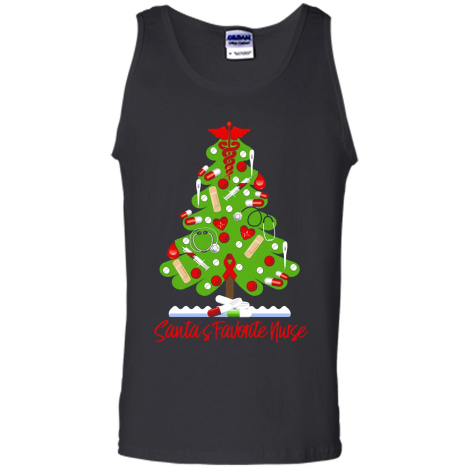Santa's Favorite Nurse Christmas Tee