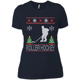 roller hockey Christmas ugly