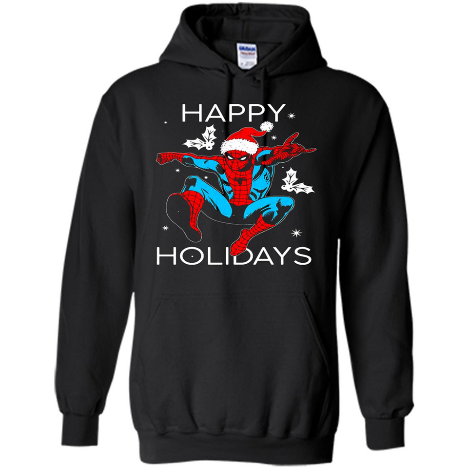 Marvel Spider Man Happy Holidays Santa Christmas Mug PINGPONG - Hoodie