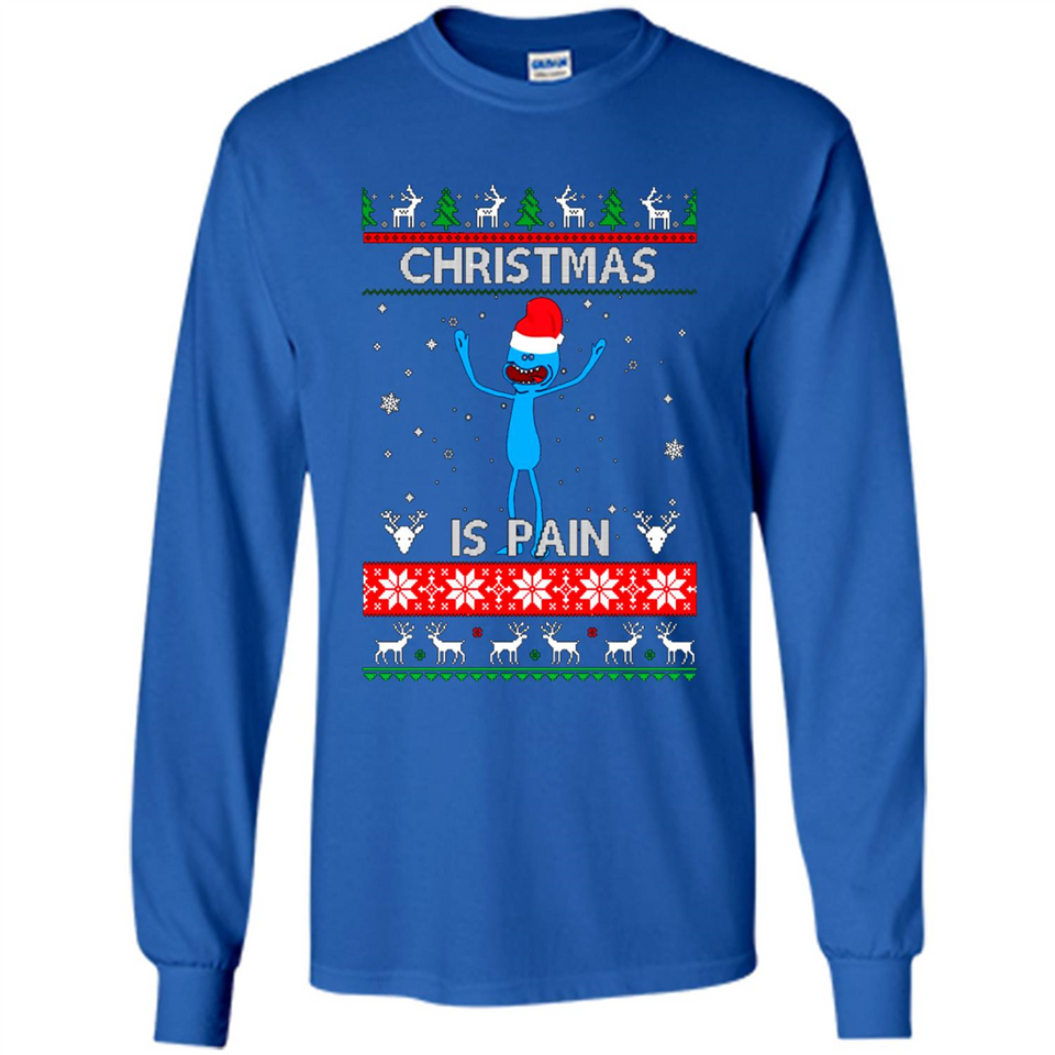 Mr Meeseeks Christmas Is Pain – Rick and Morty Christmas Sweater PINGPONG