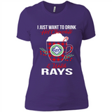 I Just Want To Drink Hot Chocolate & Watch Tampa Bay Rays Ugly Christmas Sweater PINGPONG