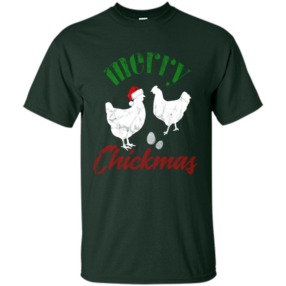 Christmas Chicken Shirt Santa Hens Lover Funny Farmer Gift - Shirt