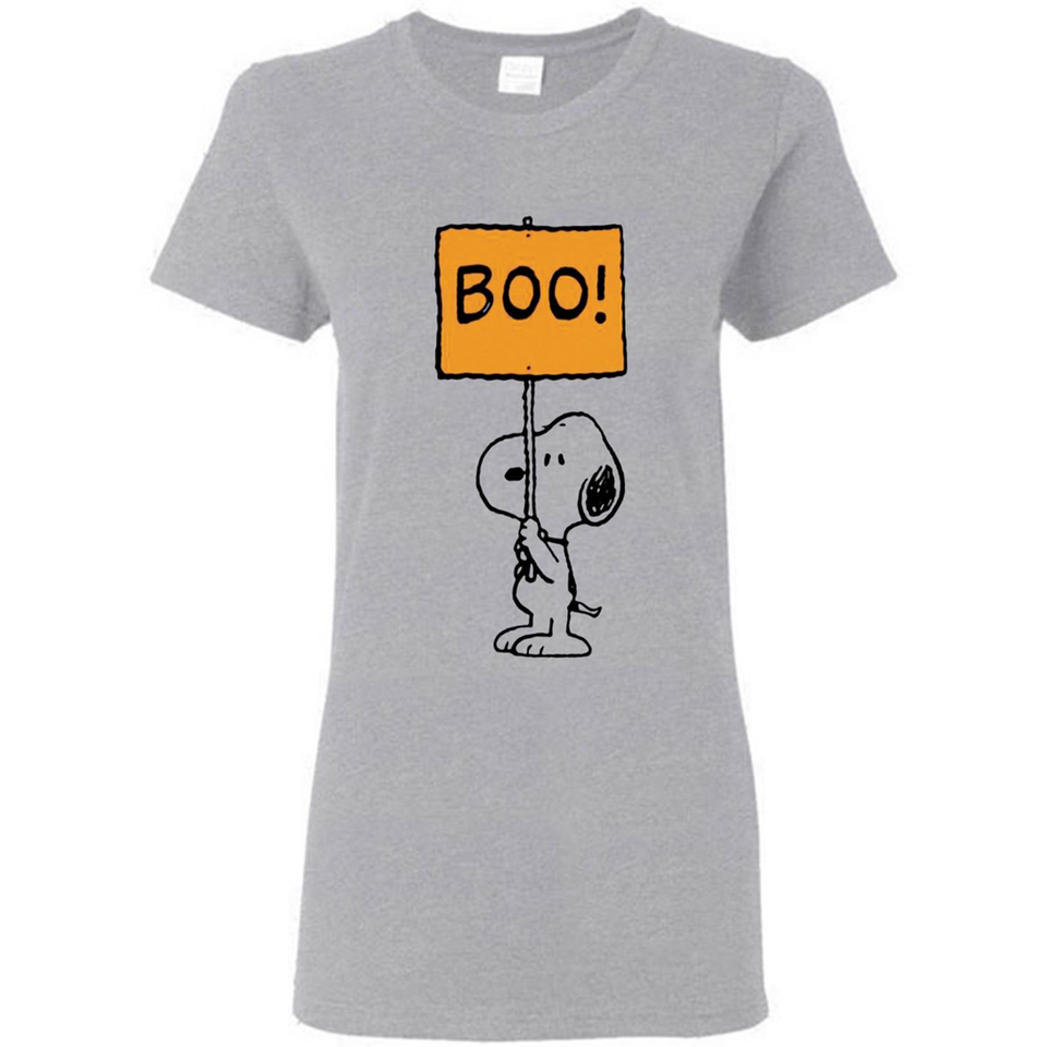 Halloween Snoopy Boo - Ladies Short-Sleeve
