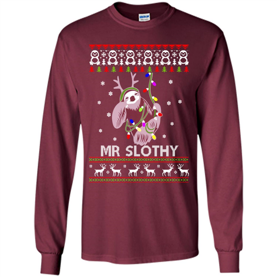 Mr Slothy Christma - Long Sleeve T-Shirt